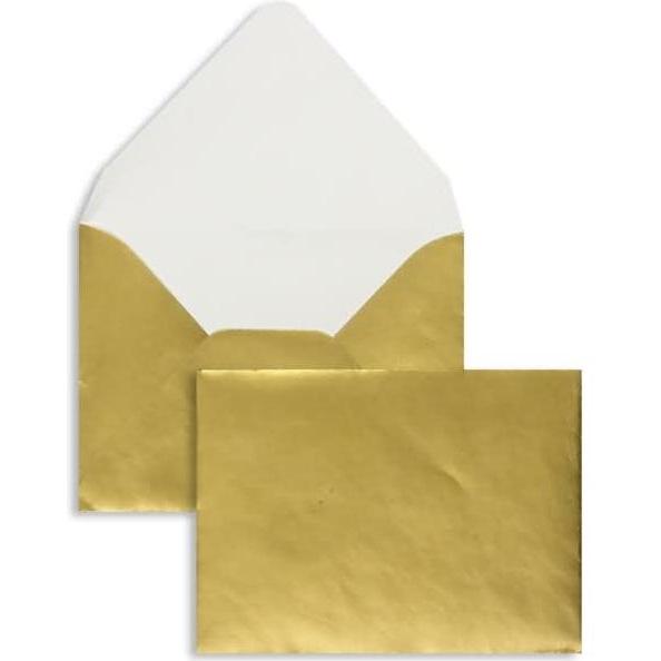 Blanke, Briefumschlag, Briefumschläge Chromolux 52x71mm 90g/qm ohne VE=100 Stück gold (100 x)