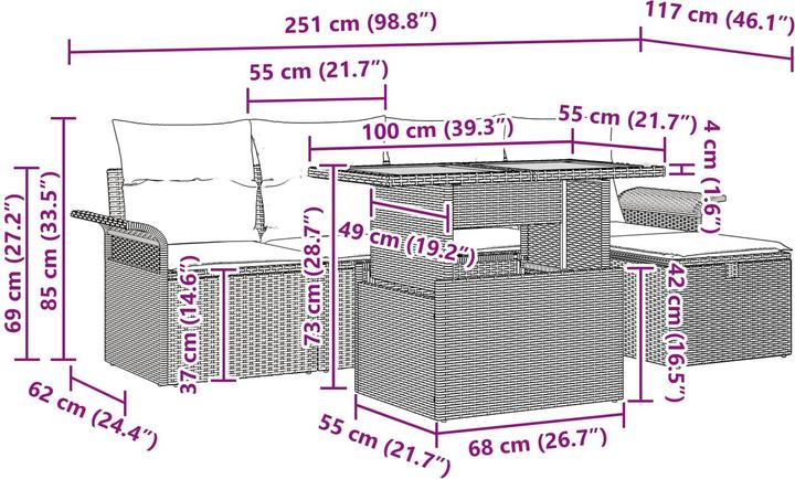 Produktbild vidaXL gartenmöbel