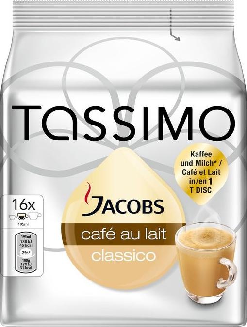 Image du produit Tassimo Café au lait (16 x Port.)