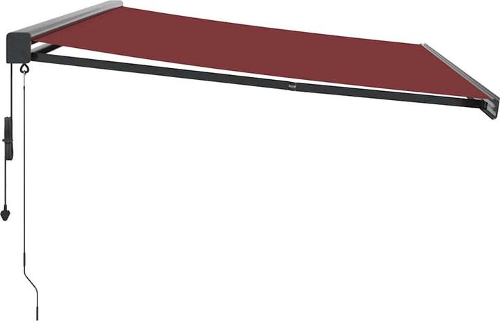 Produktbild vidaXL Markise Gelenkarmmarkise Sonnenmarkise Automatisch Burgunderrot 500x300cm (5 m)