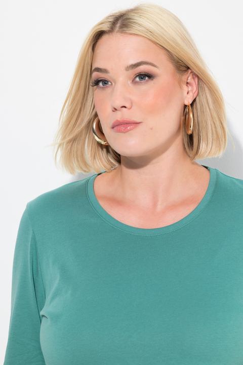 Produktbild Ulla Popken Shirt, Slim, Rundhalsausschnitt, Langarm (62)