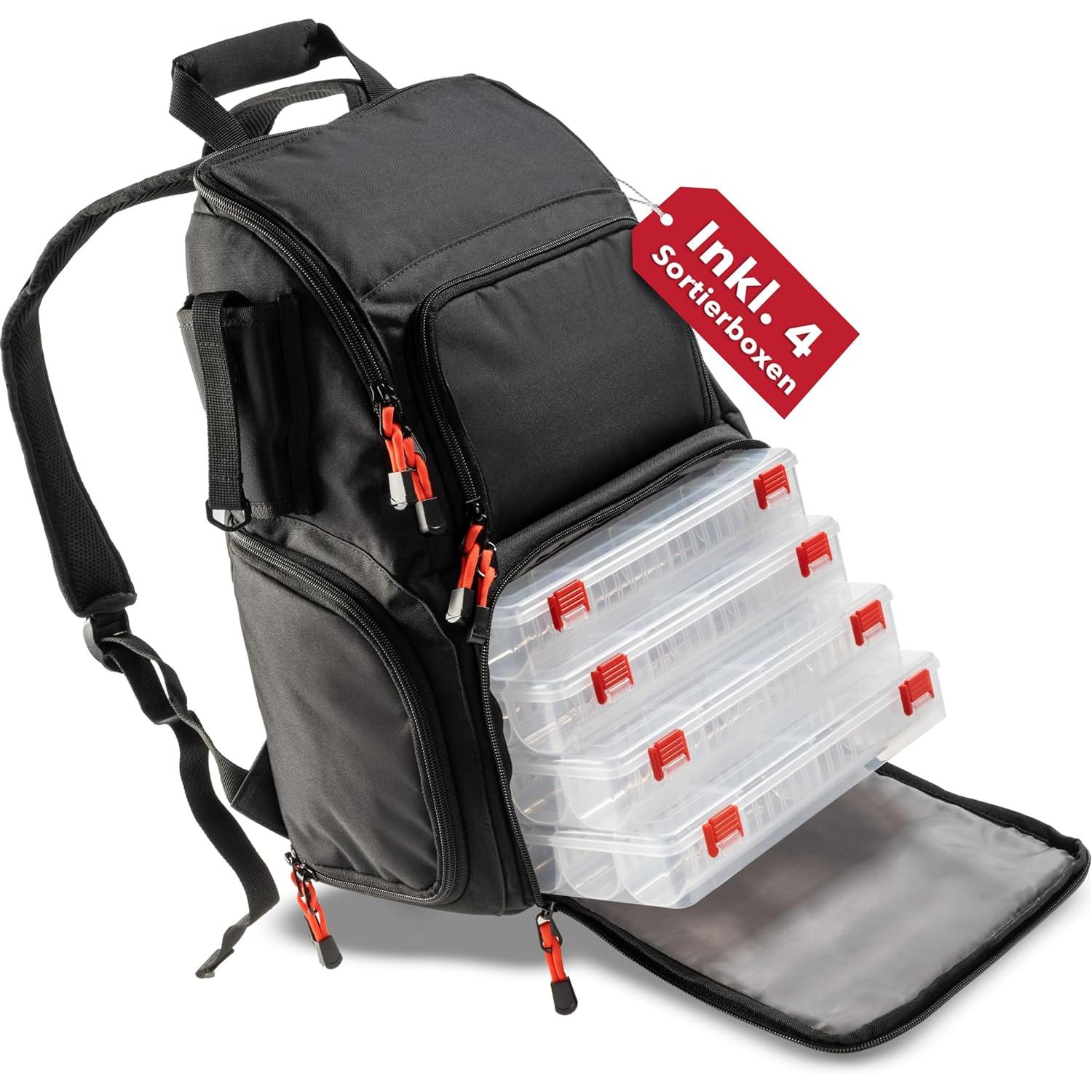 Paradox Fishing Angelrucksack mit Boxen - kaufen bei Galaxus