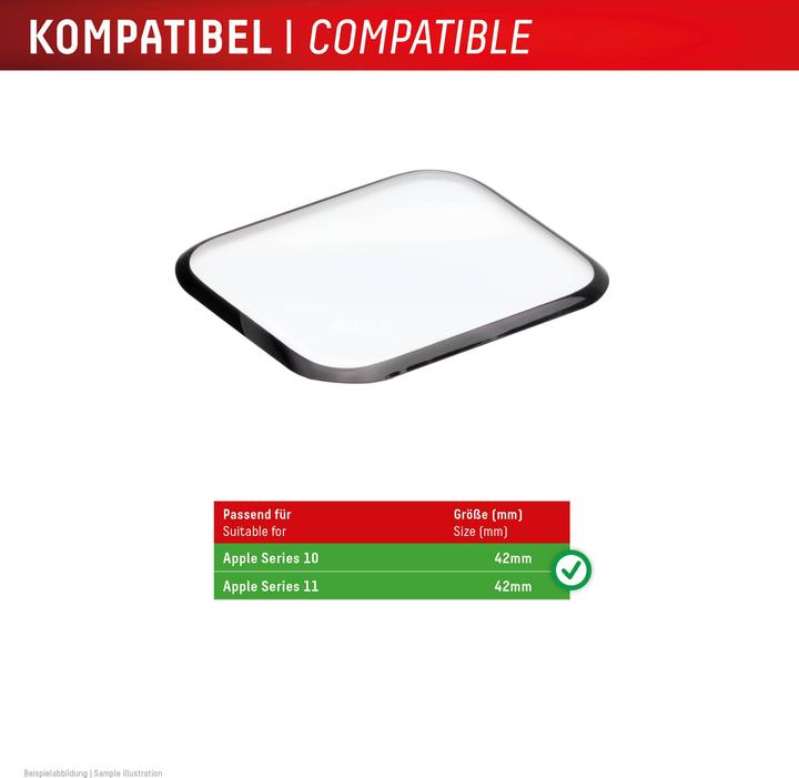 Produktbild Displex Full Cover Schutzfolie, Full Cover Watch Glass, Doppelpack