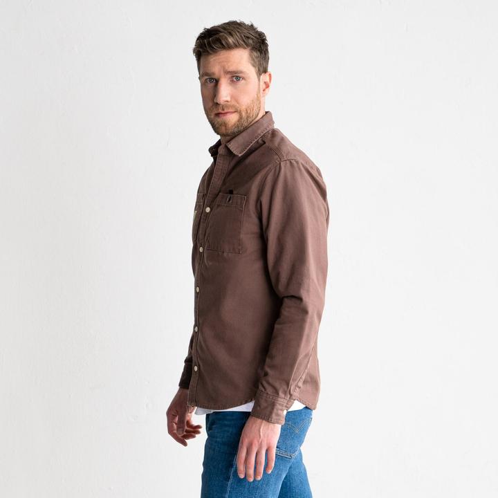 Produktbild Stier Workwear Heavy Work Shirt Canvas bci cotton L Signature Brown (L)