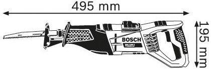 Actual product image Bosch Professional Reciprocating saw GSA 1100 E, saw blade metal S 123 XF, saw blade wood S 2345 X