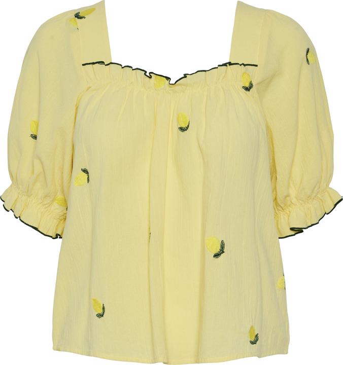 Actual product image Pieces PCSELENA Oberteil mit kurzen Ärmeln (L)