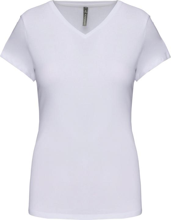 Kariban T-Shirt mit V-Ausschnitt, Damen