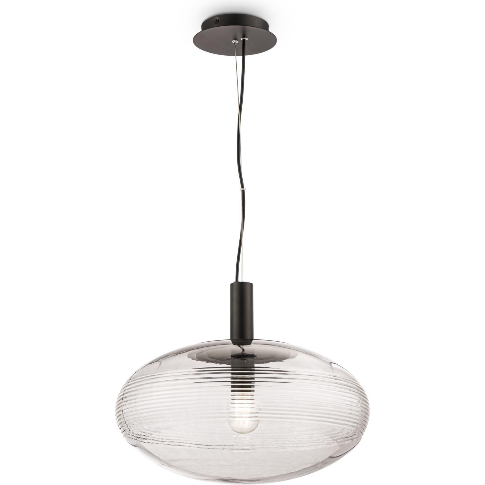 Maytoni, Lampada a sospensione, Luce a sospensione Perlas, Luce a sospensione E27 in vetro nero (E27)