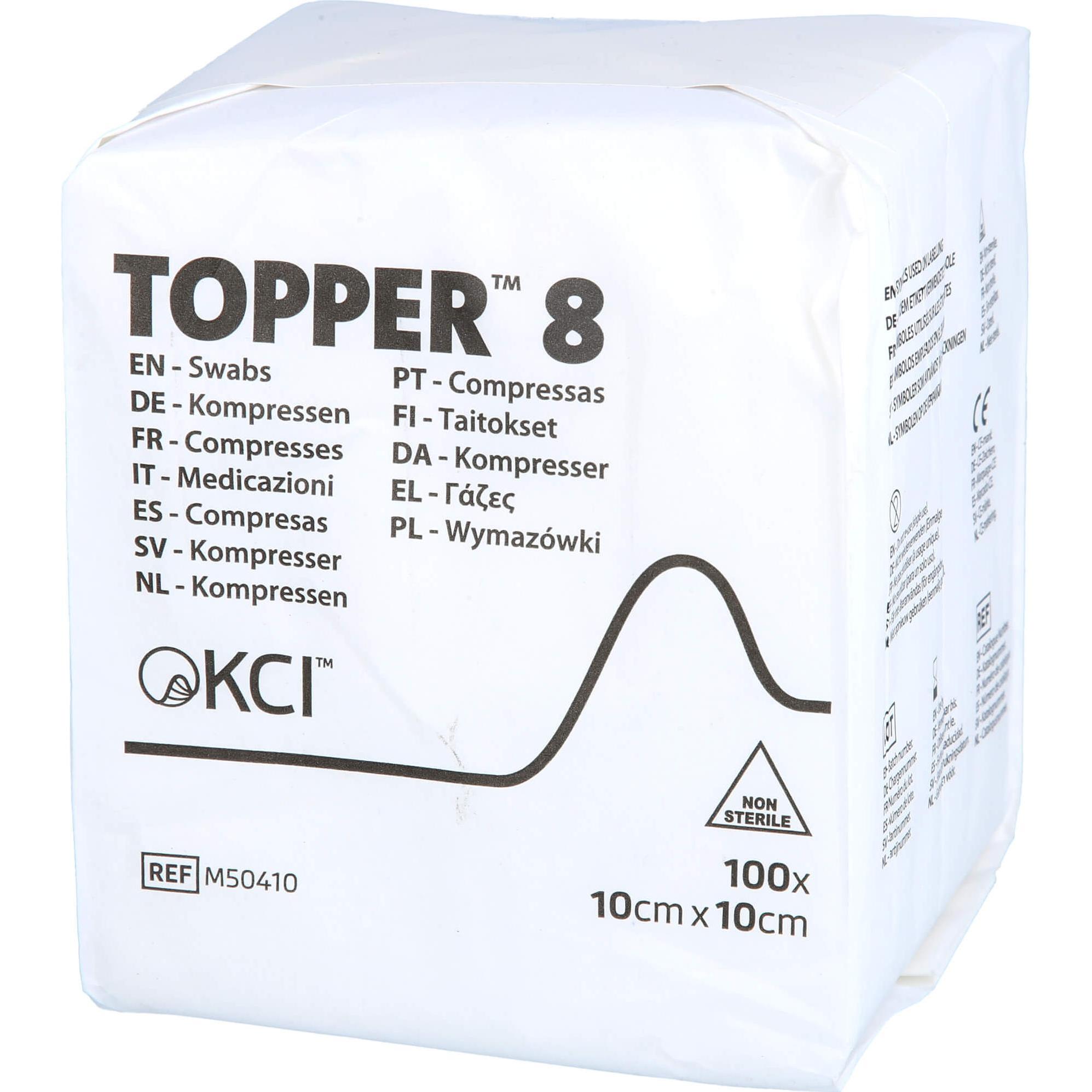 Thumbnail - Topper, Verbandsmaterial, 8 UNST 10X10 50410, 100 St KOM