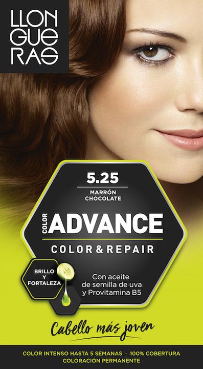 Actual product image Llongueras COLOR ADVANCE #5.25-marrón chocolate (5.25)