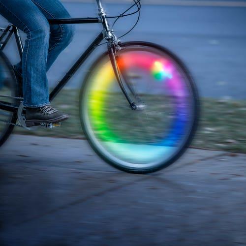 Actual product image Nite Ize SpokeLit® Rechargeable Wheel Light