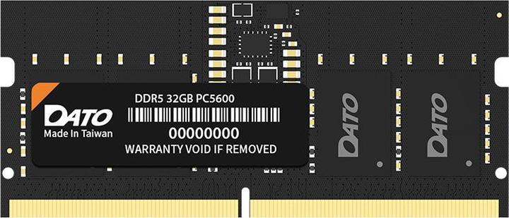 Dato - Computer Memory (DT16G5DS48) - for Laptop, DDR5, RAM, 16GB, 4800MHz - Black (1 x 16GB, 4800 MHz, DDR5-RAM)