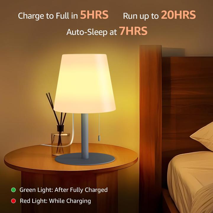 Produktbild Alopini LED Aussentischlampe mit 8 Farben Akku-Lampe