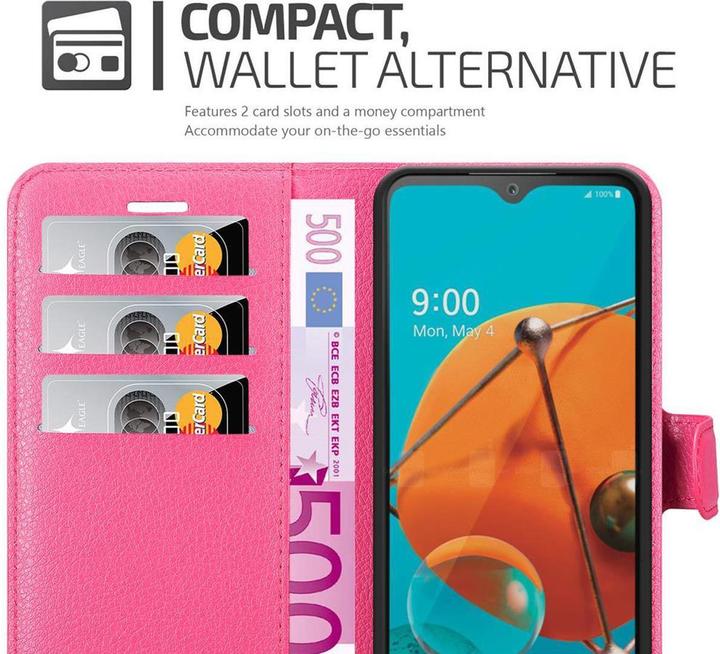 Actual product image Cadorabo Book with stand function cover (LG KQ51)