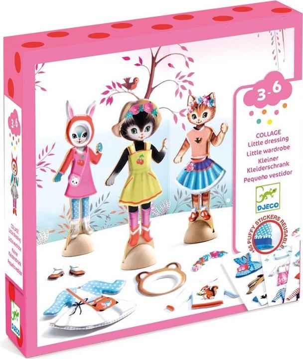 Actual product image Djeco Sticker collage small wardrobe