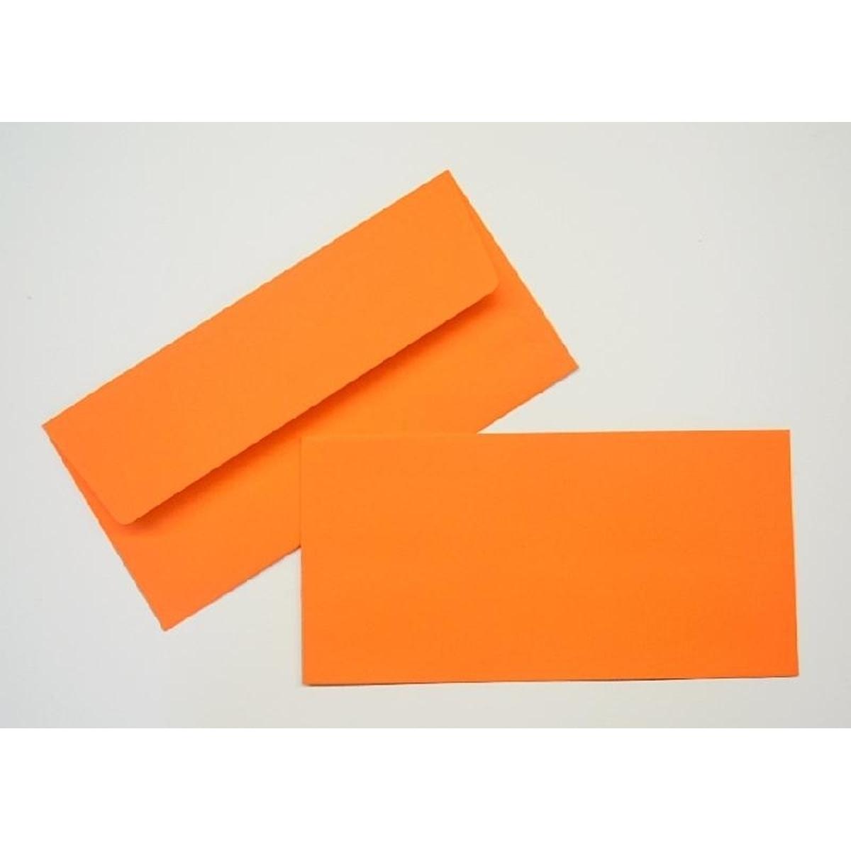 Thumbnail - Blanke, Briefumschlag, Briefumschläge DINlang 100g/qm gummiert VE=100 Stück orange (110 x 220 mm, 100 x)