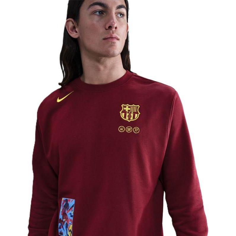 Nike, Felpa + Maglione, FC Barcelona Club Crew Sweatshirt, (L)