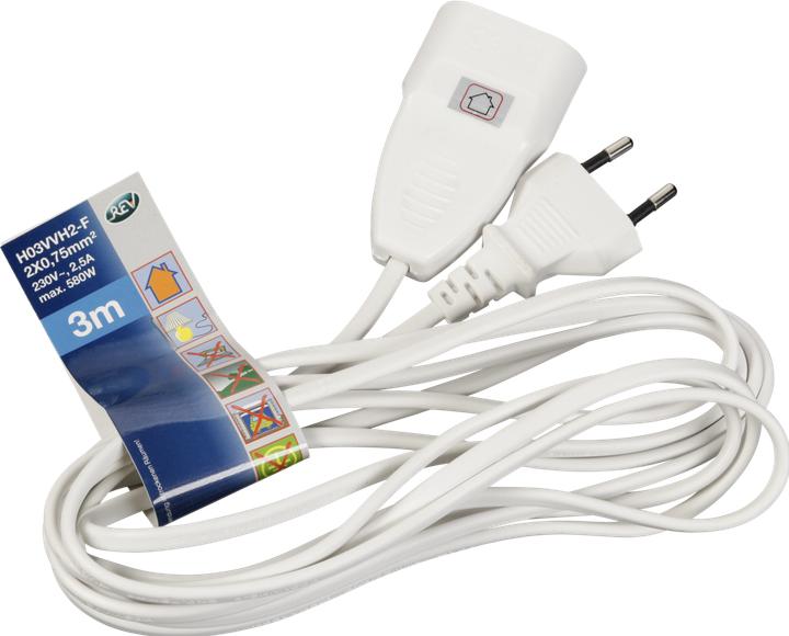 Produktbild REV Eurostecker Verlängerung 3,0 m (3 m, CEE 7/16)