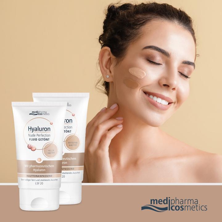Produktbild Dr. Theiss Hyaluron Nude Perfection Fluid getönt heller HTL20, 50 ml CRE (Sonnencreme, SPF 20, 50 ml)