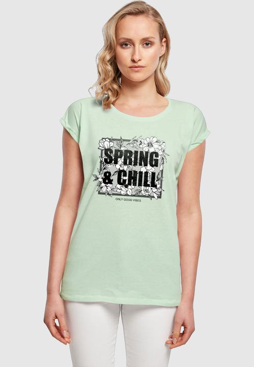 Produktbild Merchcode Ladies Spring And Chill Extended Shoulder Tee - 113645 (M)