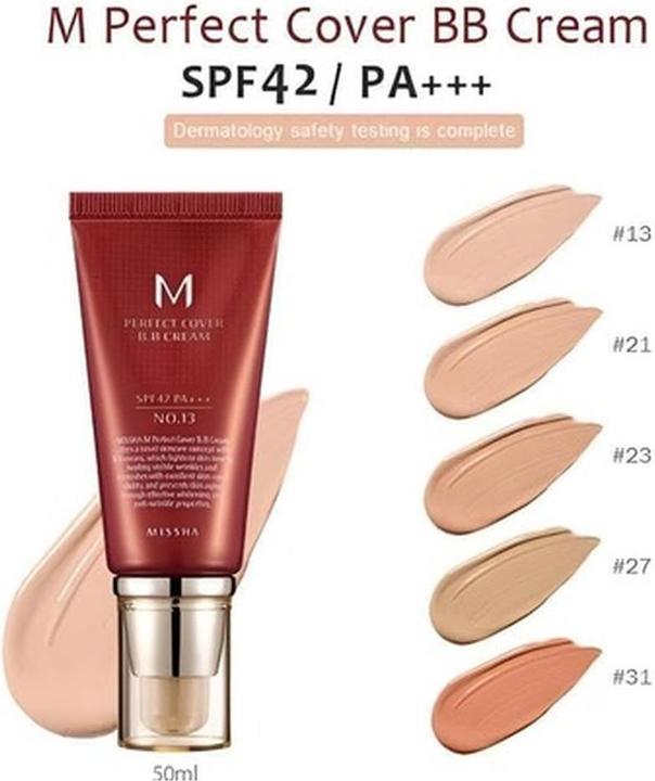 Produktbild Missha M Perfect Cover Bb Cream Spf42/Pa+++ Multifunctional Bb No.13 20Ml (#13 Light Beige)