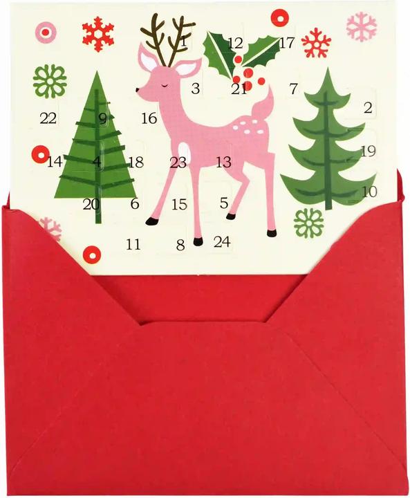 Produktbild Rex London miniatur-adventskarte weihnachten 50s christmas (1 Stk.)