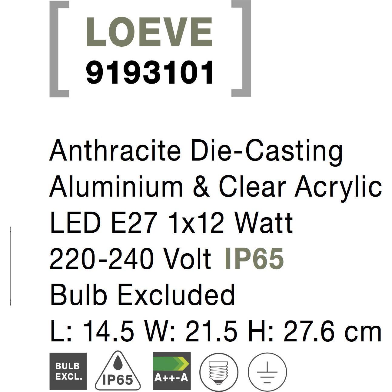 Thumbnail - Nova Luce, Gartenbeleuchtung, Loeve (E27, IP65)