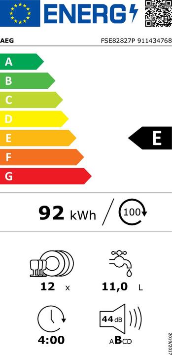 Energie-Label AEG FSE82827P
