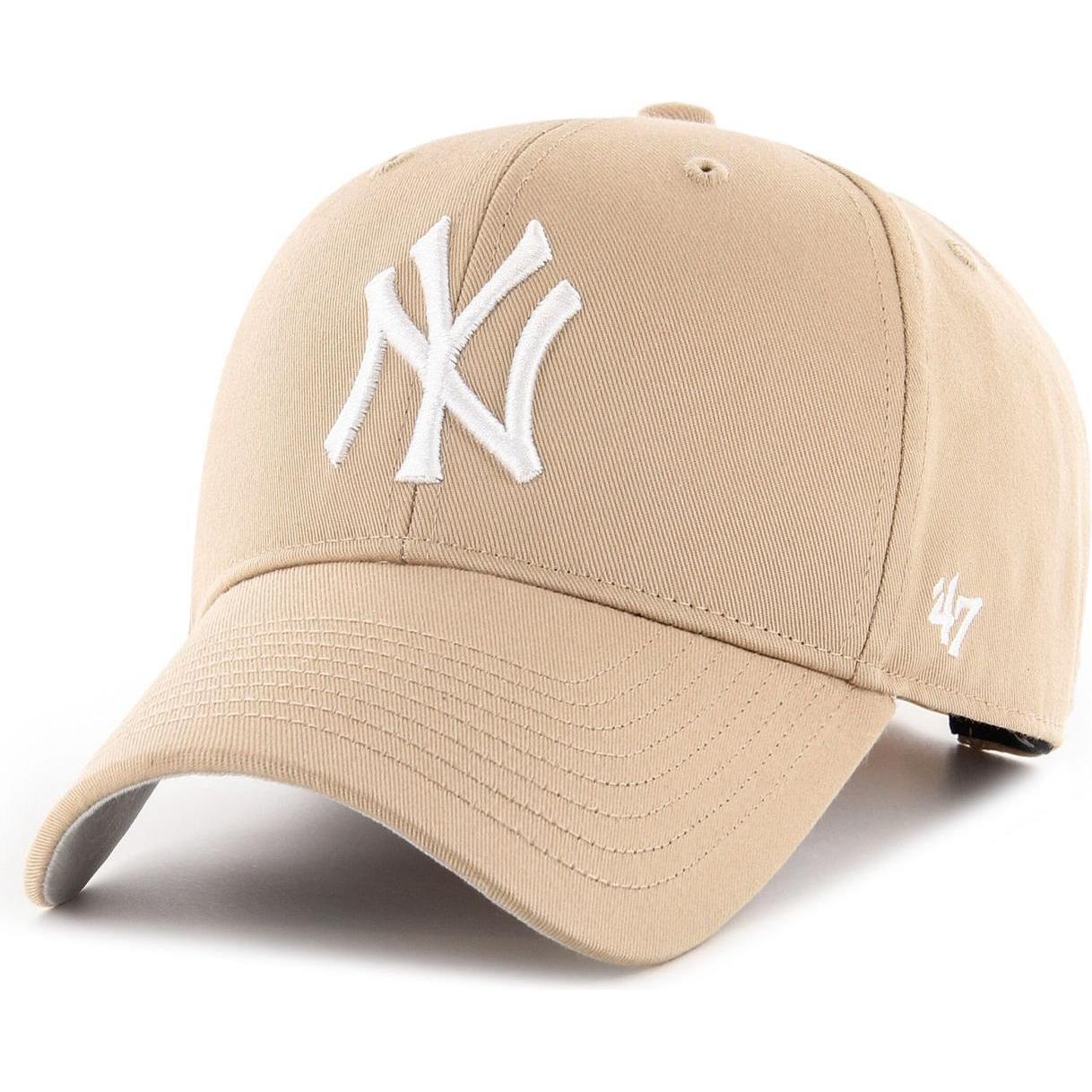 47 Brand, Jungen, Cap, Snapback Kinder Cap BASIC New York Yankees khaki, Beige, (53, 55, 56, 52 C, 54 C)