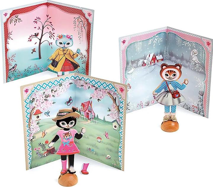 Actual product image Djeco Sticker collage small wardrobe