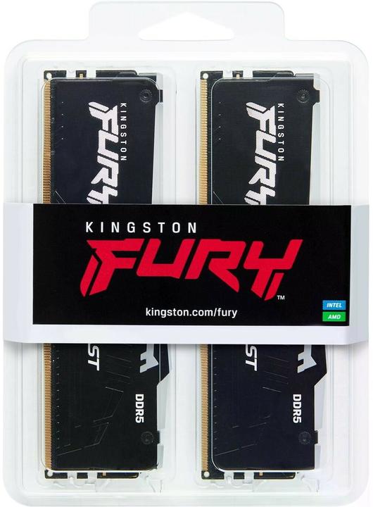 Productafbeelding Kingston 64GB DDR5 6400MT/S CL32 DIMM (2 x 32GB, 6400 MHz, DDR5 RAM, DIMM 288 pin)