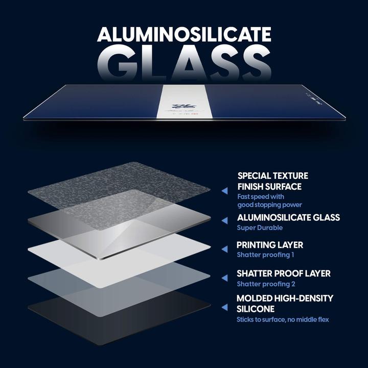 Produktbild Pulsar Superglide glasmusemåtte v3 Bruce Lee 85th Ed XL (marineblå) Aluminiumsilikatglas, støbt... (XL)