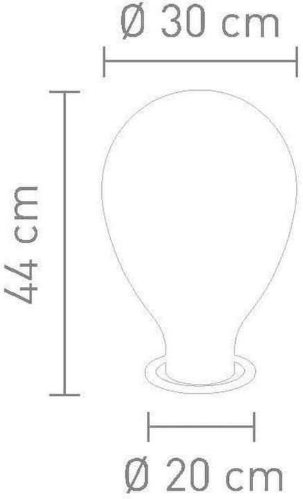 Image du produit Sompex Lampe de table Bolha 1x E27 44 cm, Smoke (E27)