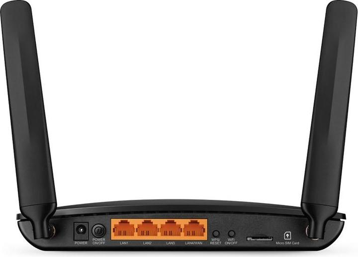 Produktbild TP-Link TL-MR6400 300MBit/s WLAN N 4G LTE Router 3x LAN 1x LAN/WAN 1x Nano SIM-Karten Slot