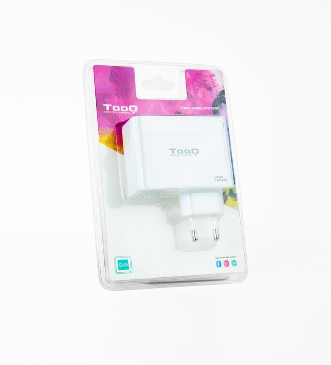 Immagine prodotto Tooq Technology CARGADOR DE PARED GaN 2xUSB-C/PD USB-A/QC 100W (100 W)
