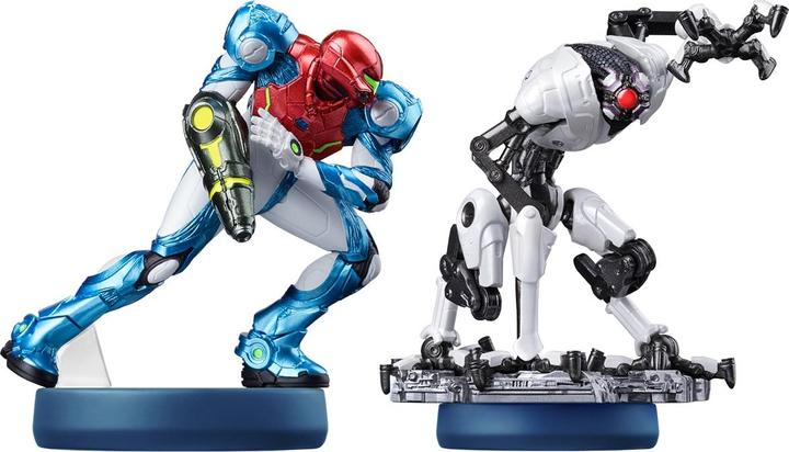 Actual product image Nintendo amiibo double pack Samus and E.M.M.I. Metroid Dread (3DS XL)