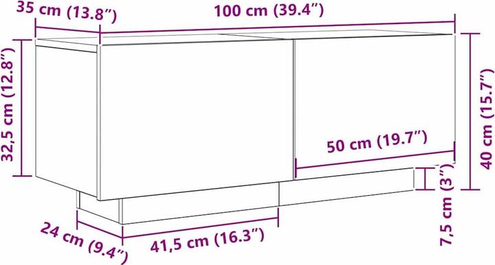 Immagine prodotto vidaXL TV-Schränk (35 x 35 x 40 cm)