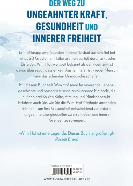 Immagine prodotto Die Wim-Hof-Methode (Tedesco, Fattoria Wim, 2021)