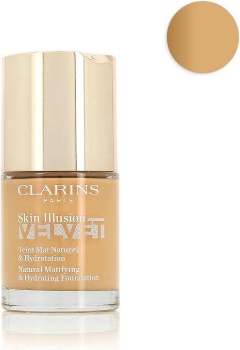 Actual product image MyClarins Clarins - Skin Illusion Velvet ( Natura l Matifying & Hydrating Foundation) 30 ml - Shade: 112.5W (112.5W)