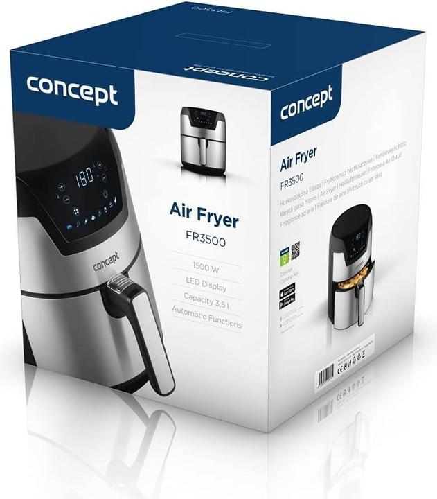 Actual product image Concept FR3500 Deep Fryer One/One(s) Self-contained Hot Air Fryer, Metallic