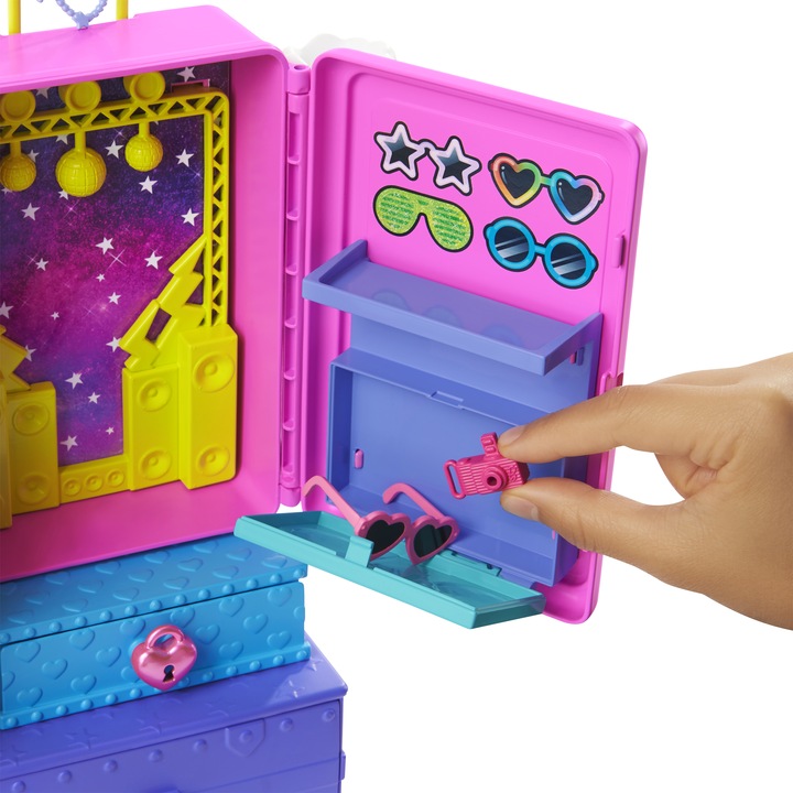 Produktbild Barbie Extra Minis Set inkl. Puppe (pinke Haare) & Haustiere