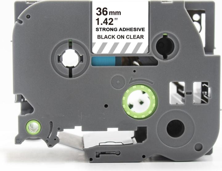 Image du produit Hermex Alternatives Etikettenband zu Brother TZe-S161 Beschriftungsband (3.60 cm, Noir, Transparent)