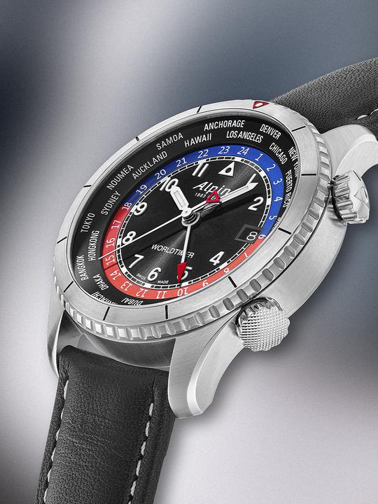 Image du produit Alpina Watch Alpina AL-255BRB4S26 Startimer Pilot Worldtimer (Montre analogique, 41 mm)