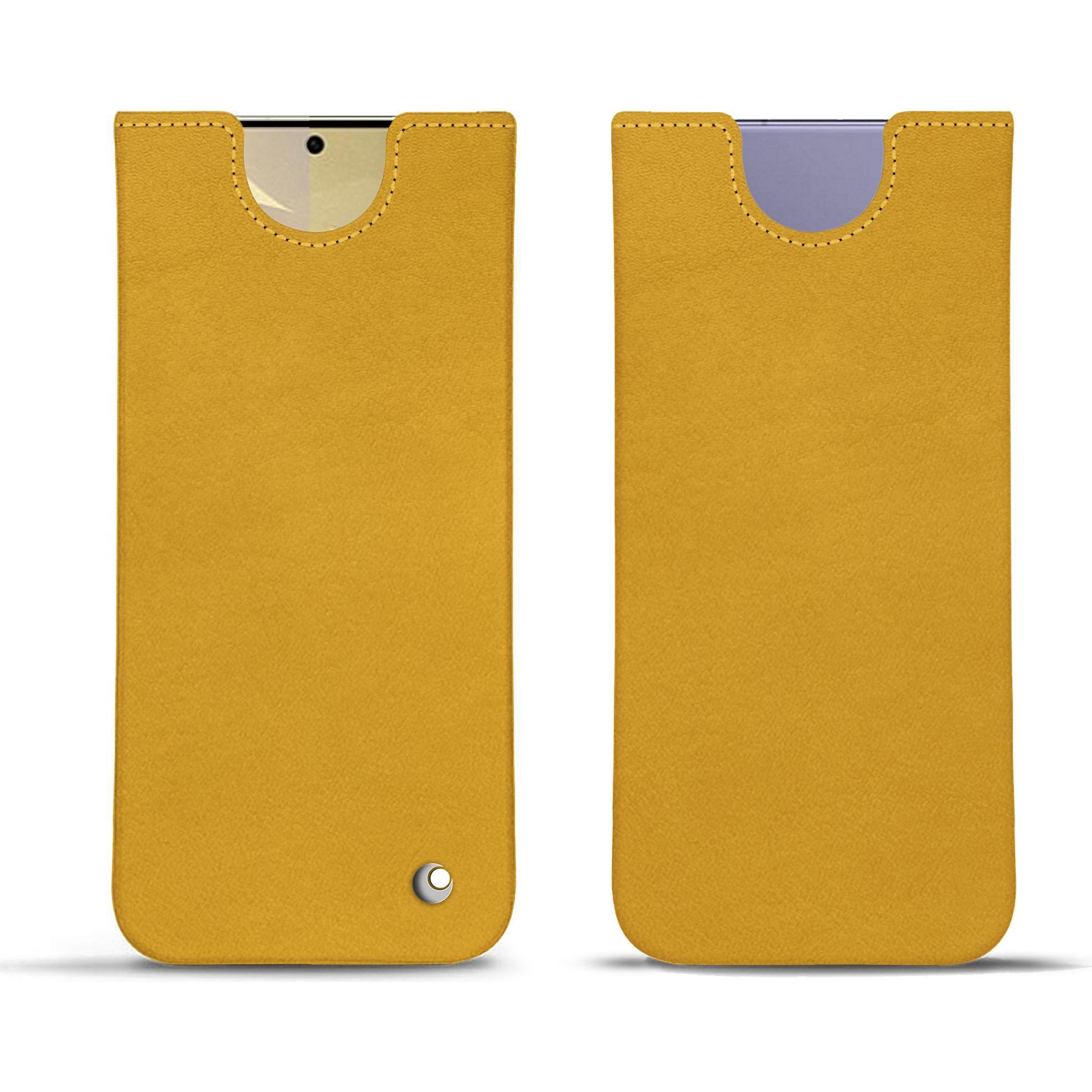 Noreve Lederschutzhülle (Samsung Galaxy S24+), Smartphone Hülle, Orange
