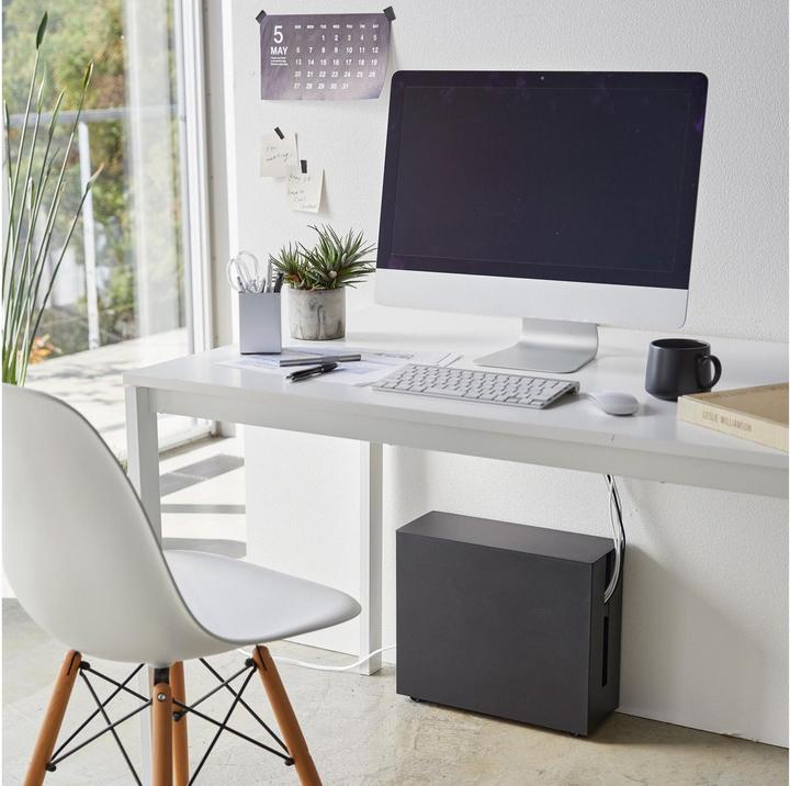 Actual product image Yamazaki Cable box with castors TOWER