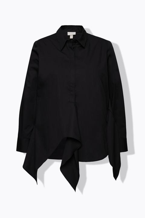 Produktbild Ulla Popken Bluse, drapiert, Hemdkragen, Langarm (60)