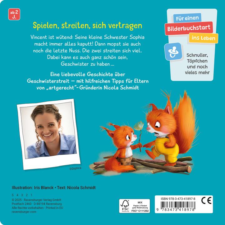 Image du produit Ravensburger Mon livre sur les frères et soeurs en fonction de l'espèce : Moi d'abord! Non, moi! - Histoire à (Allemand)