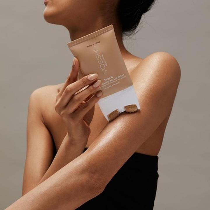 Actual product image Voesh Roller Creme Vegan Beauty Body Cream for Lymphatic Massage and Toning (Body cream, 100 ml)