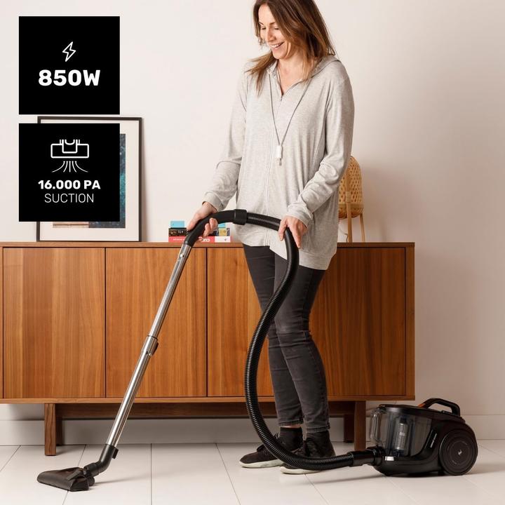 Produktbild Taurus Powerful 850W Cyclonic Vacuum with Dual Filtration, Removable Tank, and Auto Cord Reel