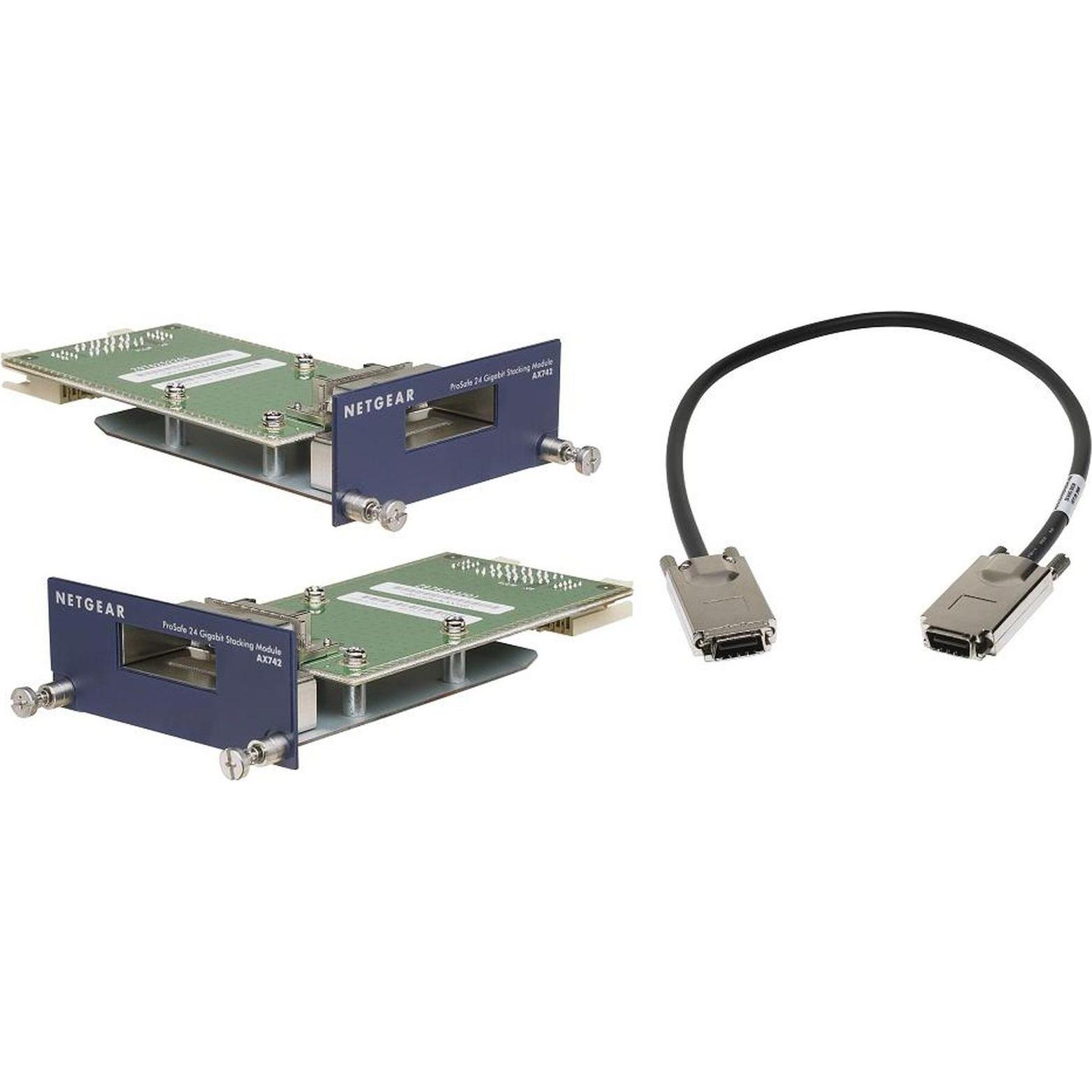 Netgear AX742, zwei 24 Gigabit Ethernet XFP Adapter Module (Switch Modul), Zubehör Netzwerk